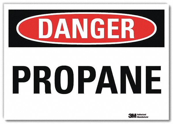 Danger Sign: Reflective Sheeting, Adhesive Sign Mounting, 7 in x 10 in Nominal Sign Size