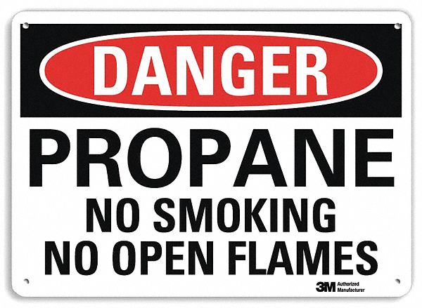 Danger Sign: Plastic, Mounting Holes Sign Mounting, 7 in x 10 in Nominal Sign Size, 0.055 in Thick