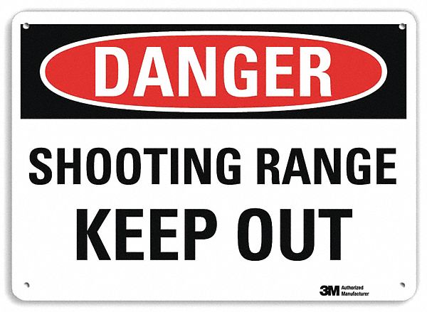 Danger Sign: Plastic, Mounting Holes Sign Mounting, 7 in x 10 in Nominal Sign Size, 0.055 in Thick