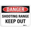 Danger: Shooting Range Keep Out Signs