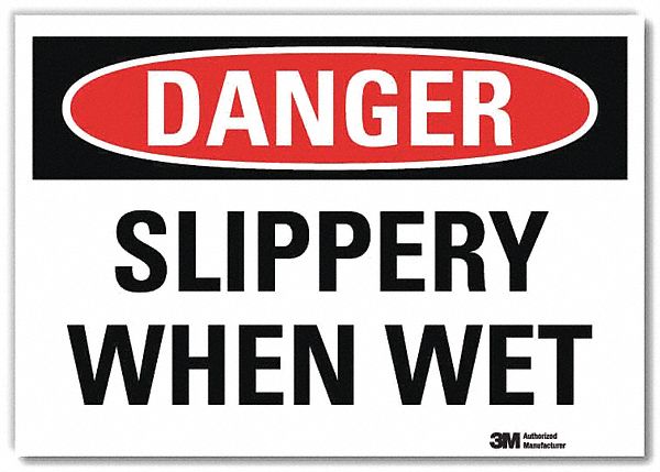 Danger Sign, 5 in x 7 in, Rflct Sheeting