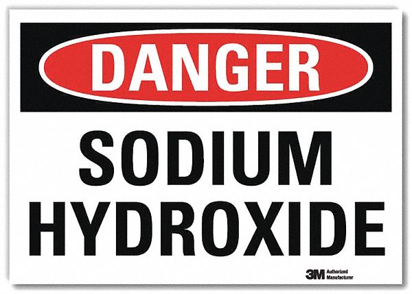 Danger Sign: Reflective Sheeting, Adhesive Sign Mounting, 7 in x 10 in Nominal Sign Size
