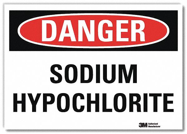 Danger Sign: Reflective Sheeting, Adhesive Sign Mounting, 7 in x 10 in Nominal Sign Size