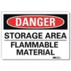 Danger: Storage Area Flammable Material Signs