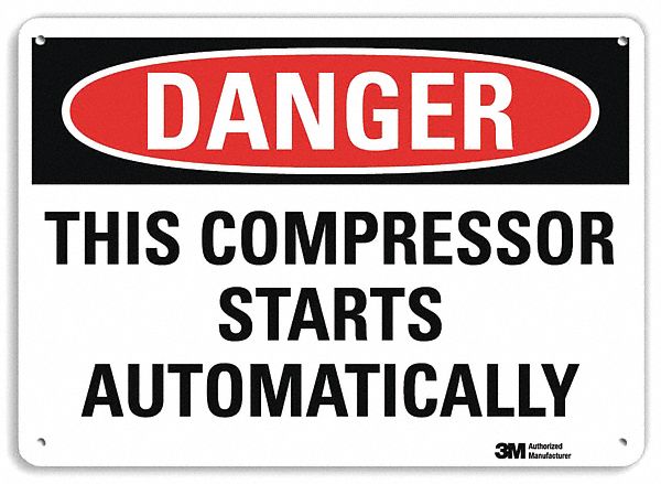 Danger Sign: Plastic, Mounting Holes Sign Mounting, 7 in x 10 in Nominal Sign Size, 0.055 in Thick