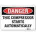 Automatic Equipment Signs - Grainger Industrial Supply