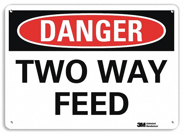Danger Sign: Plastic, Mounting Holes Sign Mounting, 7 in x 10 in Nominal Sign Size, 0.055 in Thick