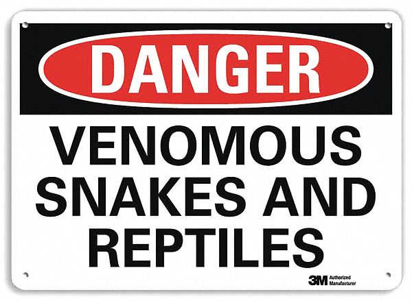Danger Sign: Plastic, Mounting Holes Sign Mounting, 7 in x 10 in Nominal Sign Size, 0.055 in Thick