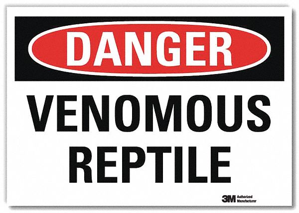 Danger Sign, 5 in x 7 in, Rflct Sheeting