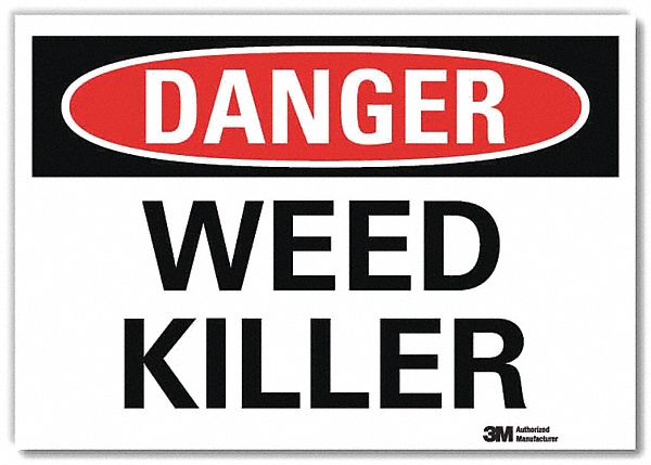 Danger Sign, 5 in x 7 in, Rflct Sheeting