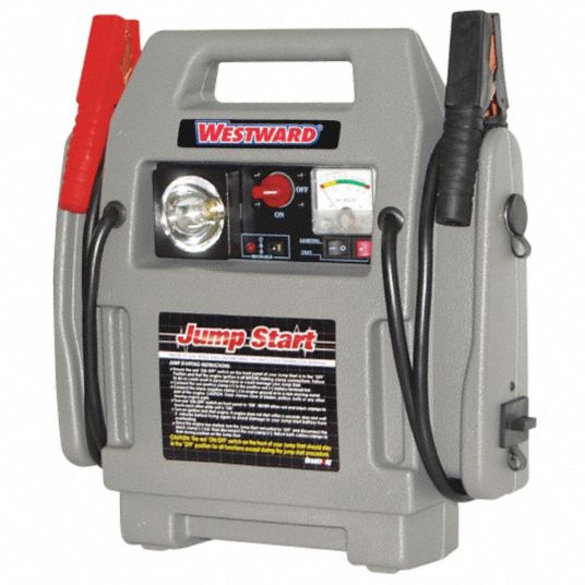 WESTWARD, Boosting, For 12 V DC Battery Volt, Battery Jump Starter ...