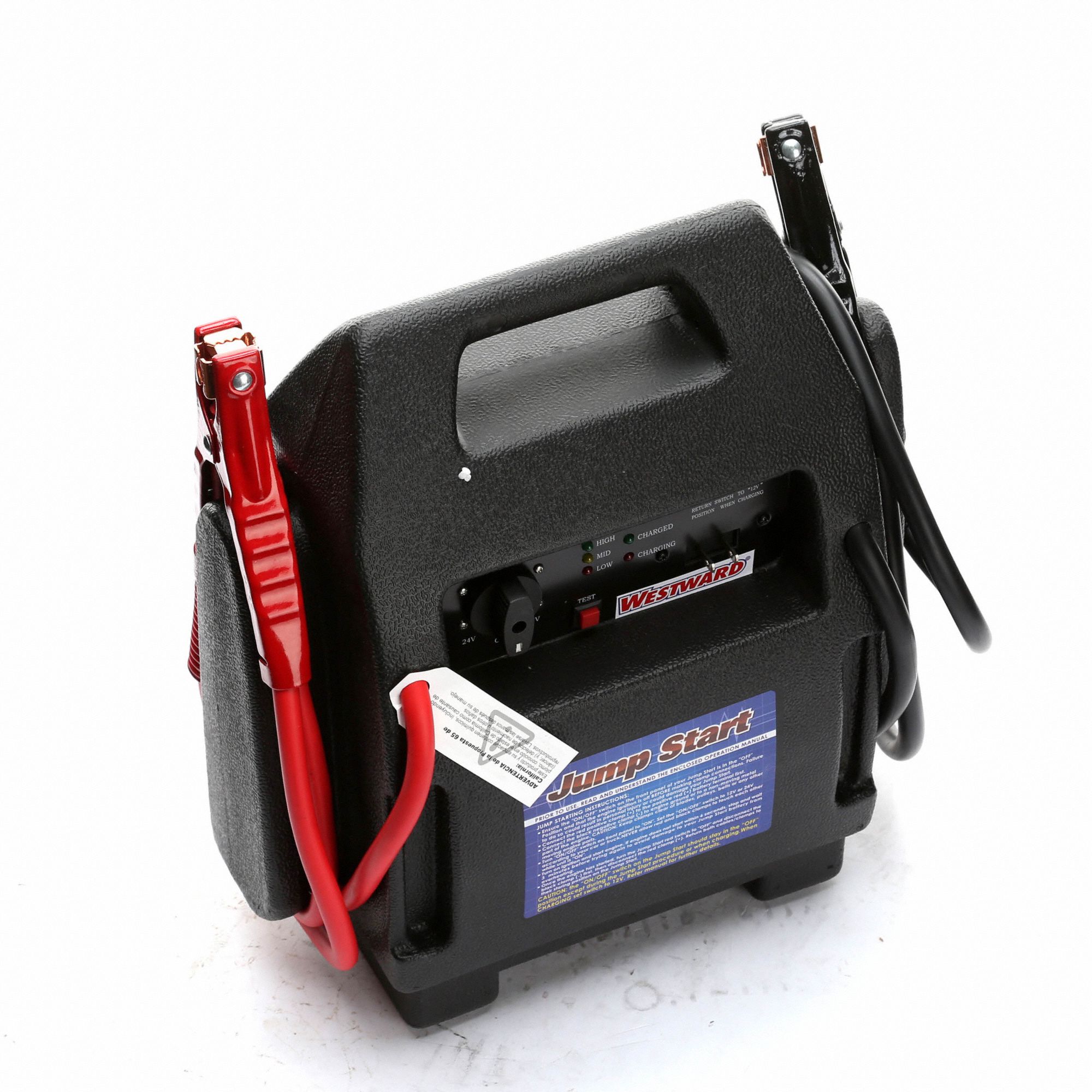 Battery Jump Starter, For Battery Voltage 12, 24, Automatic, 6 ft Cable  Length - Grainger