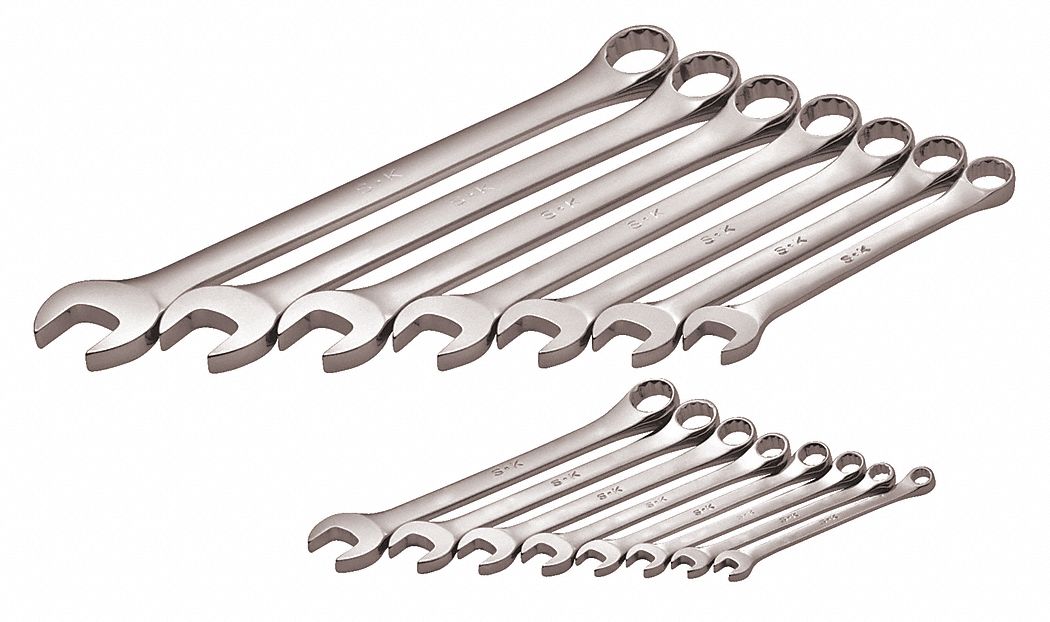 34NL87 - Combination Wrench Set 1/4 in to 1 in.
