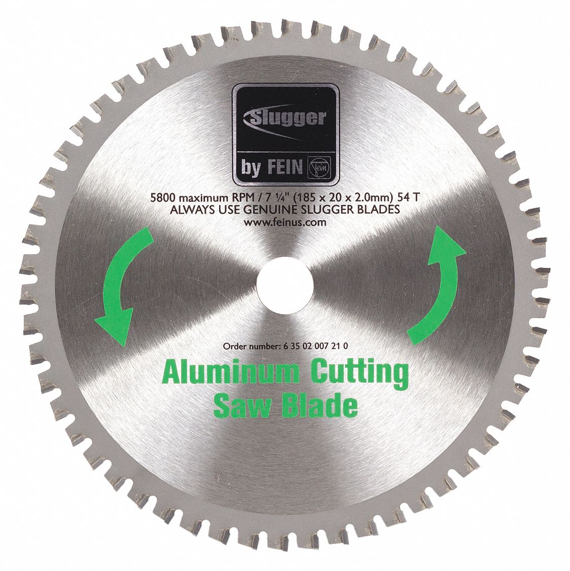 Fein Circular Saw Blade Aluminum Ferrous Metals Non Ferrous Metals Steel Materials Cut 34nl91 Mcbl0725 Alm Grainger