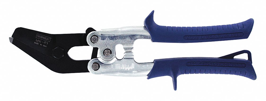 AVIATION SNIPS,STRAIGHT,9-1/2 IN