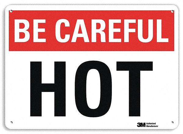 Safety Sign: Plastic, Mounting Holes Sign Mounting, 10 in x 14 in Nominal Sign Size, 0.055 in Thick