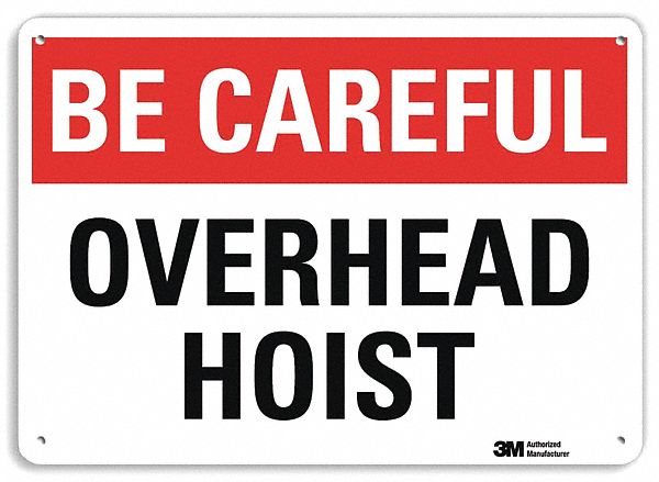 Safety Sign: Aluminum, Mounting Holes Sign Mounting, 7 in x 10 in Nominal Sign Size, Engineer Grade