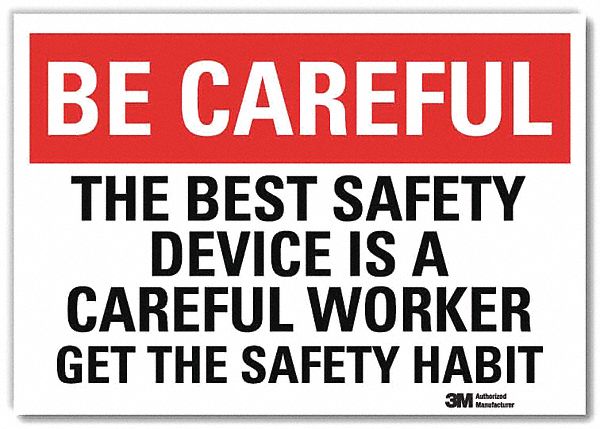 Safety Decal: Reflective Sheeting, Adhesive Sign Mounting, 7 in x 10 in Nominal Sign Size, Wall