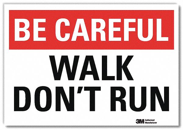 Safety Decal: Reflective Sheeting, Adhesive Sign Mounting, 7 in x 10 in Nominal Sign Size, Wall