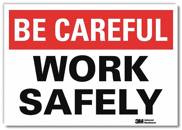 Safety Decal: Reflective Sheeting, Adhesive Sign Mounting, 7 in x 10 in Nominal Sign Size, Wall