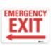 Emergency Exit (Left Arrow) Signs