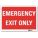 PANN SORTIE,EMERGENCY EXIT,10POX14PO