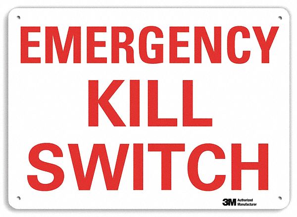 Facility Sign, 7 in x 10 in, Plastic