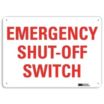 Emergency Shut-Off Switch Signs