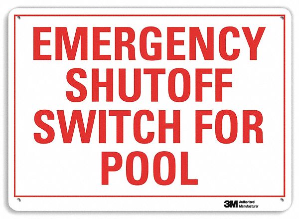 Safety Sign: Aluminum, Mounting Holes Sign Mounting, 7 in x 10 in Nominal Sign Size, Engineer Grade