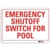 Emergency Shutoff Switch For Pool Signs