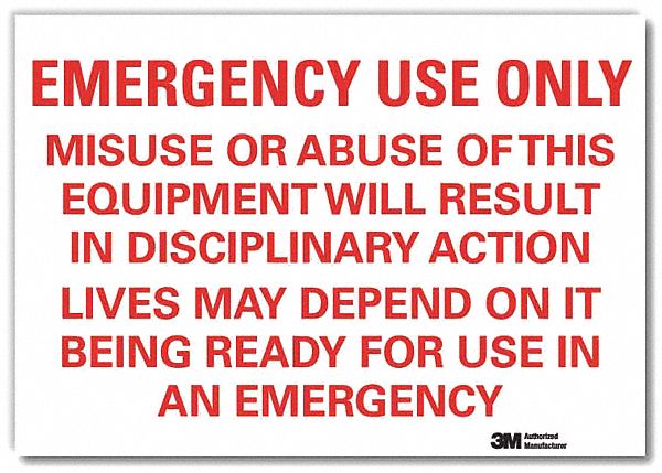 Safety Decal: Reflective Sheeting, Adhesive Sign Mounting, 7 in x 10 in Nominal Sign Size