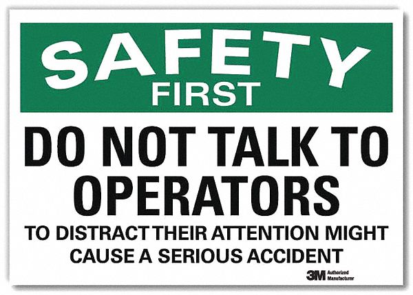 Safety Decal: Reflective Sheeting, Adhesive Sign Mounting, 7 in x 10 in Nominal Sign Size