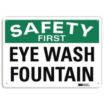 Safety First: Eye Wash Fountain Signs