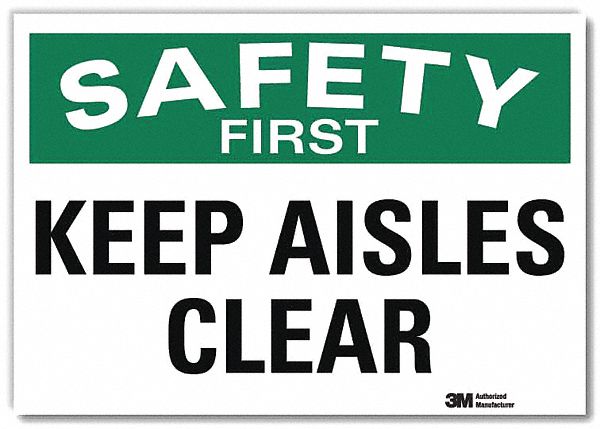 Safety Decal: Reflective Sheeting, Adhesive Sign Mounting, 7 in x 10 in Nominal Sign Size