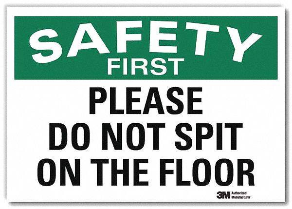 Safety Decal: Reflective Sheeting, Adhesive Sign Mounting, 7 in x 10 in Nominal Sign Size, White