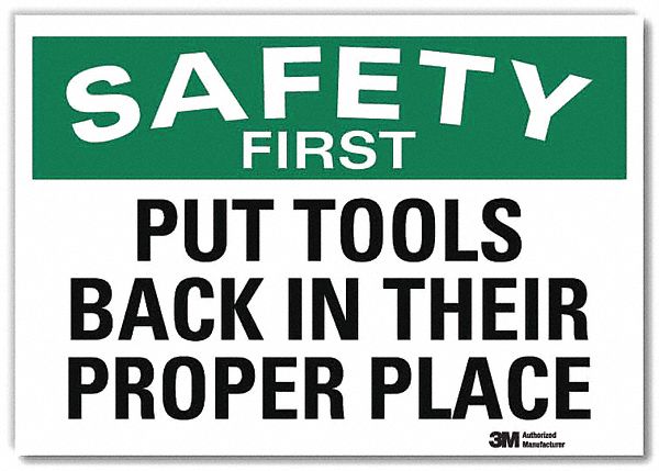 Safety Decal: Reflective Sheeting, Adhesive Sign Mounting, 7 in x 10 in Nominal Sign Size, 7 in Ht