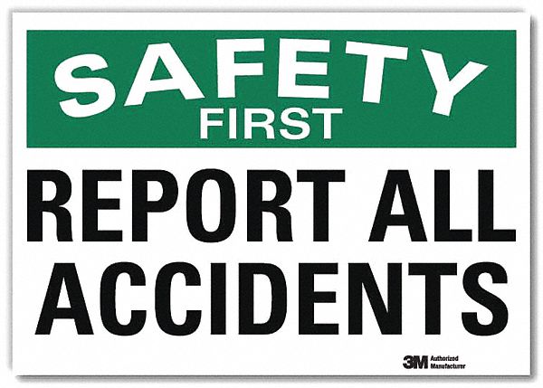 Safety Decal: Reflective Sheeting, Adhesive Sign Mounting, 7 in x 10 in Nominal Sign Size, English