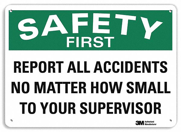 Safety Sign: Plastic, Mounting Holes Sign Mounting, 7 in x 10 in Nominal Sign Size, 0.055 in Thick