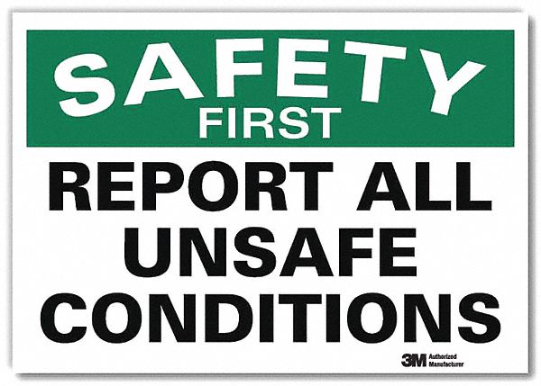 Safety Decal: Reflective Sheeting, Adhesive Sign Mounting, 7 in x 10 in Nominal Sign Size