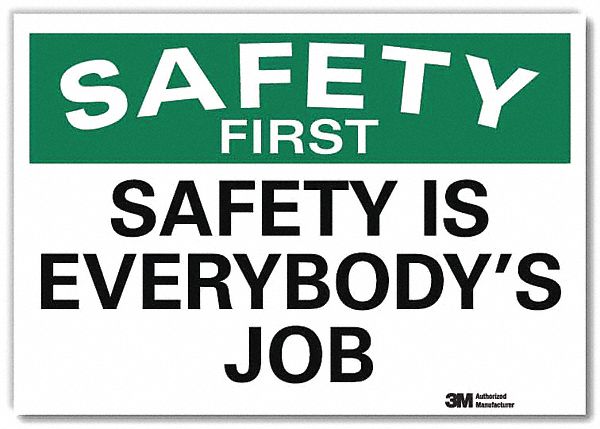 Safety Decal: Reflective Sheeting, Adhesive Sign Mounting, 7 in x 10 in Nominal Sign Size, Wall