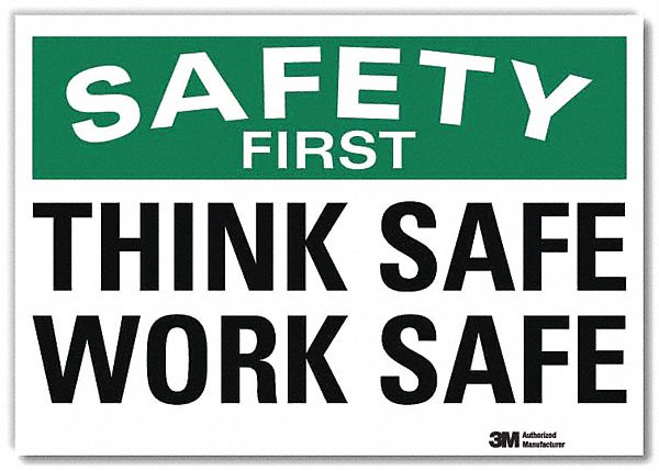 Safety Decal: Reflective Sheeting, Adhesive Sign Mounting, 7 in x 10 in Nominal Sign Size, Wall