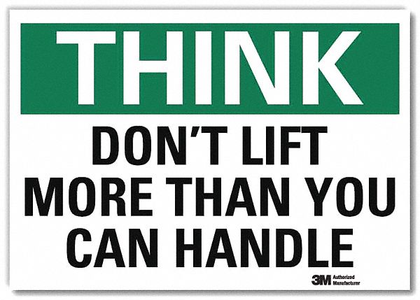 Safety Decal: Reflective Sheeting, Adhesive Sign Mounting, 7 in x 10 in Nominal Sign Size, Think