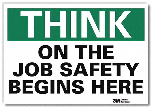 Safety Decal: Reflective Sheeting, Adhesive Sign Mounting, 7 in x 10 in Nominal Sign Size, Think