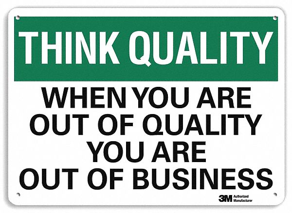 Think Sign: Aluminum, Mounting Holes Sign Mounting, 7 in x 10 in Nominal Sign Size, 0.04 in Thick