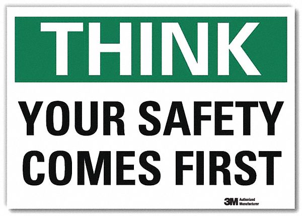 Safety Decal: Reflective Sheeting, Adhesive Sign Mounting, 7 in x 10 in Nominal Sign Size, Think