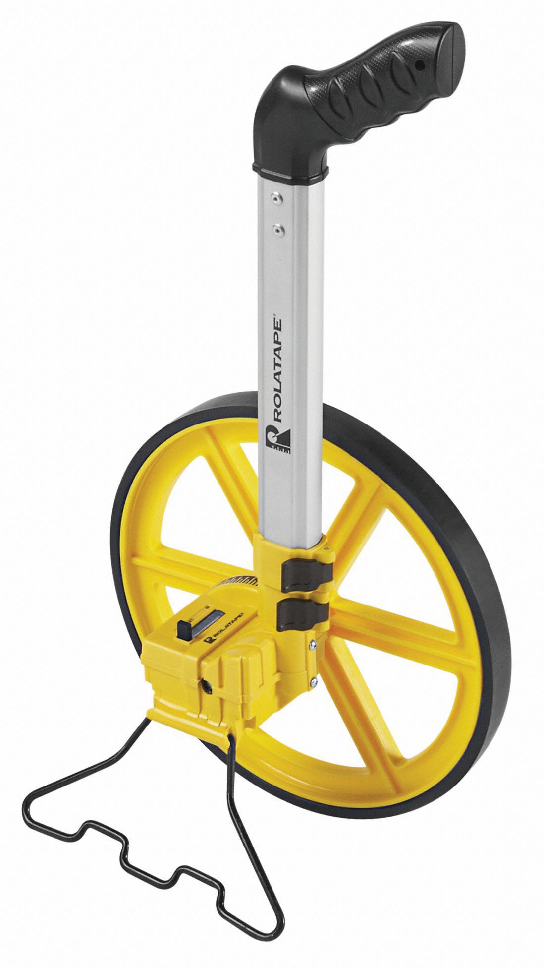 Measuring Wheel: Single Wheel, 35 11/32 in Wheel Circumference, 11 1/2 in Wheel Dia., Plastic, ft/in