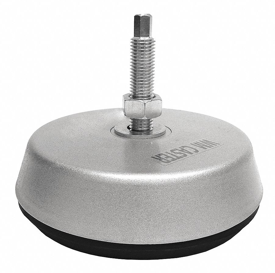 Male-End Leveling Mount: Fixed Stud, M16 Thread Size, 6.3 in, 6, 700 lb Capacity, Anti-Vibration