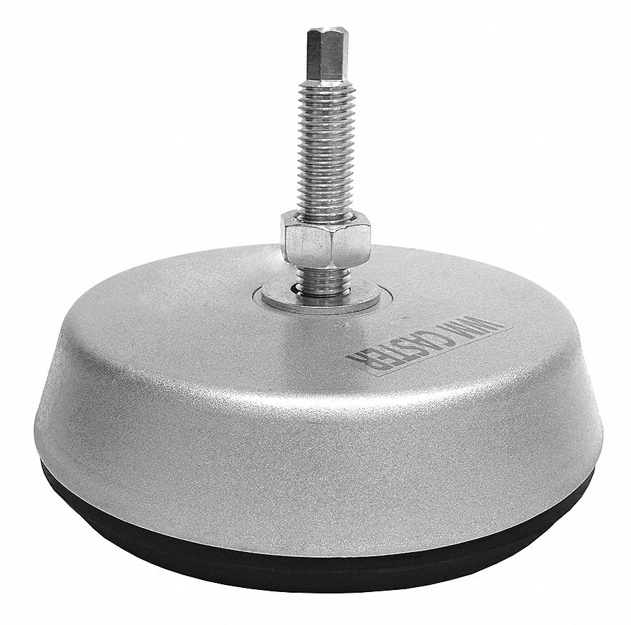 Male-End Leveling Mount: Fixed Stud, M20 Thread Size, 8.66 in, 8, 900 lb Capacity, Anti-Vibration