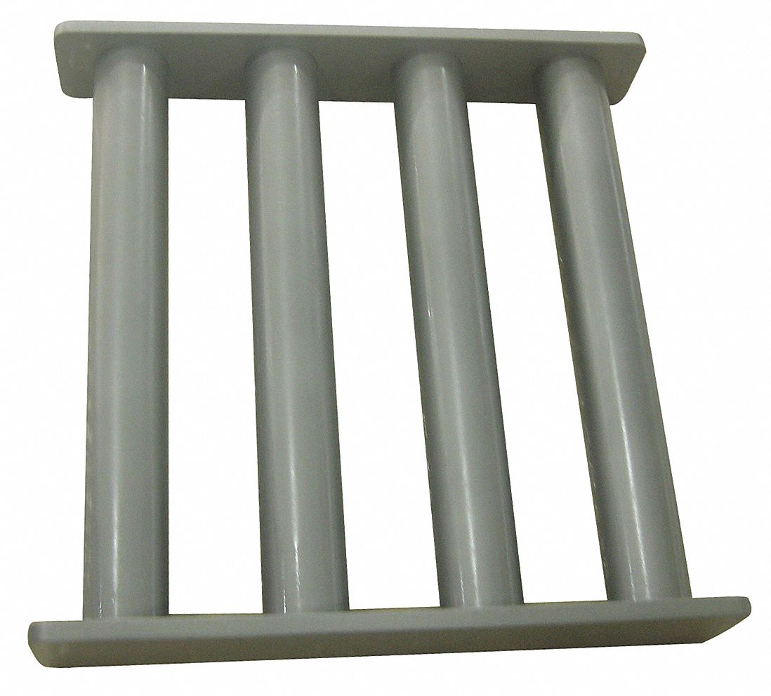 Grate Magnet: Rectangular Grate Magnet, Ceramic, 20 oz Max Magnetic Pull Strength