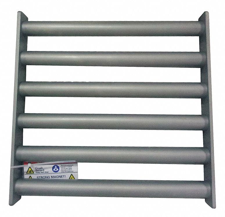 Grate Magnet: Rectangular Grate Magnet, Ceramic, 20 oz Max Magnetic Pull Strength